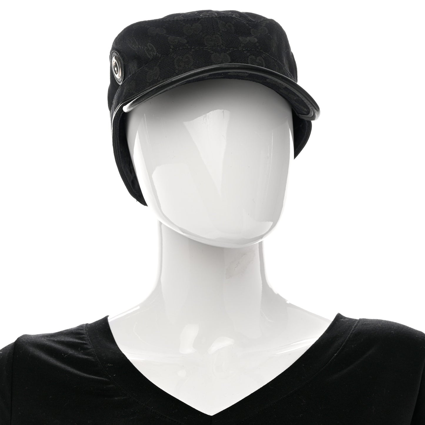 Monogram Canvas Military Hat L Black