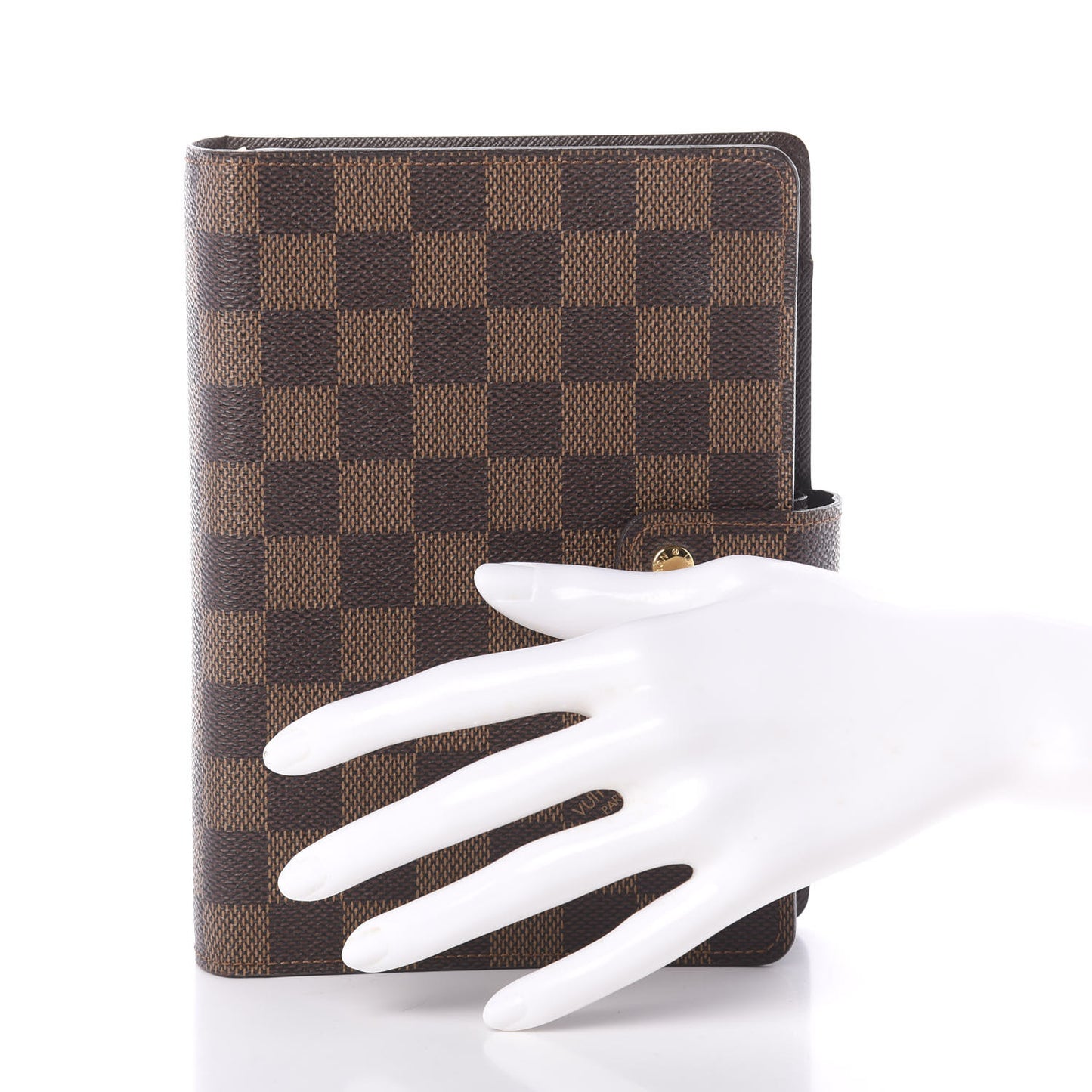 Damier Ebene Medium Ring Agenda Cover