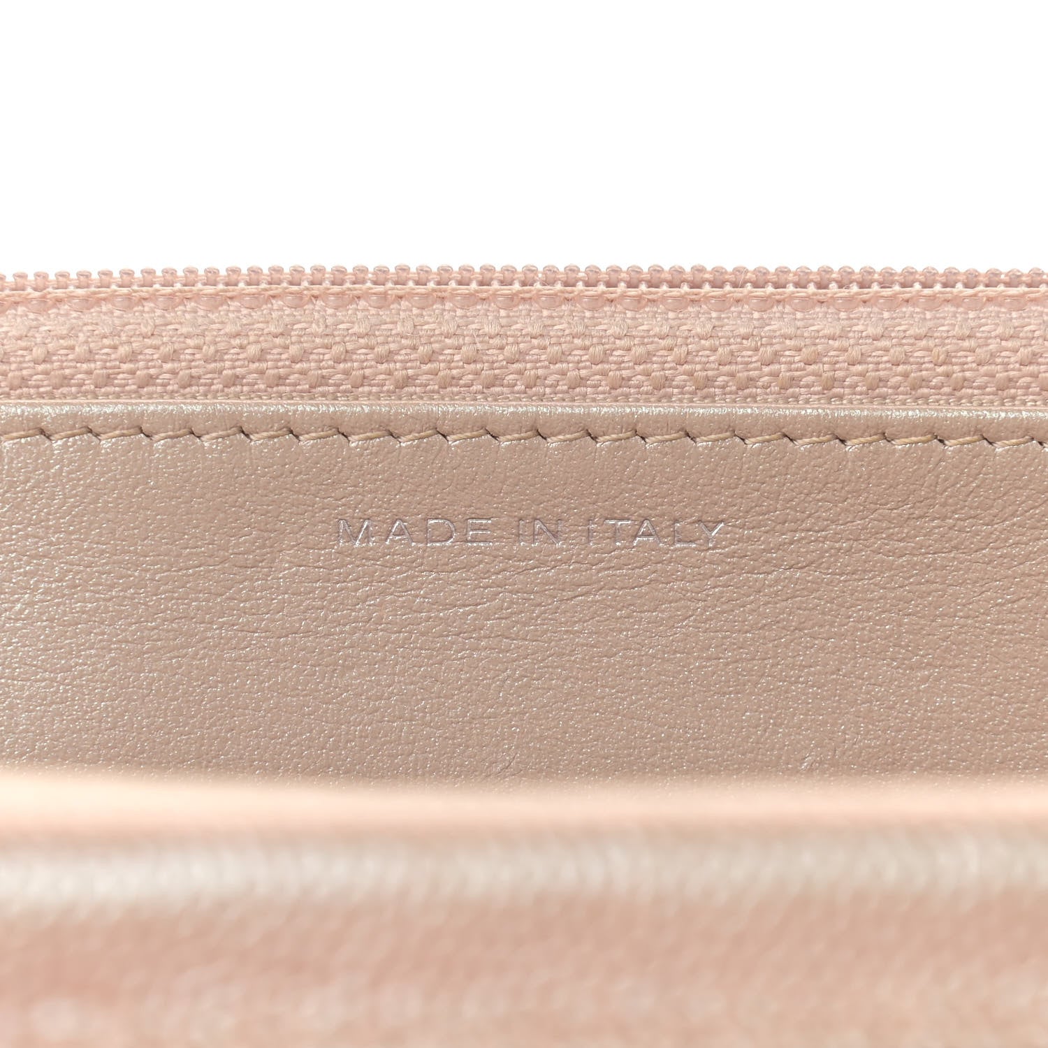Chanel Metallic Caviar Chevron Quilted Wallet On Chain WOC Light Gold 7 of 10