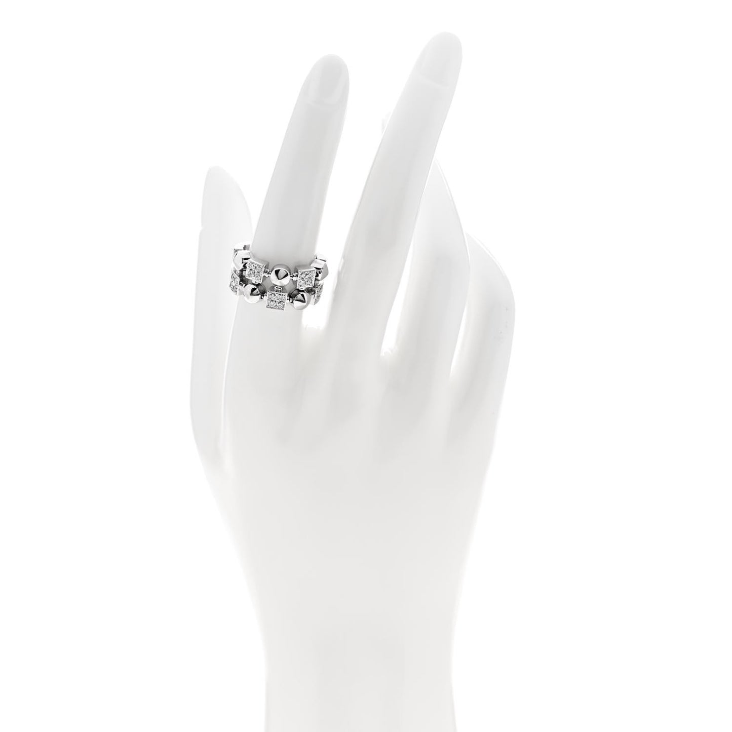18K White Gold Diamond Lucia Ring 53 6.5