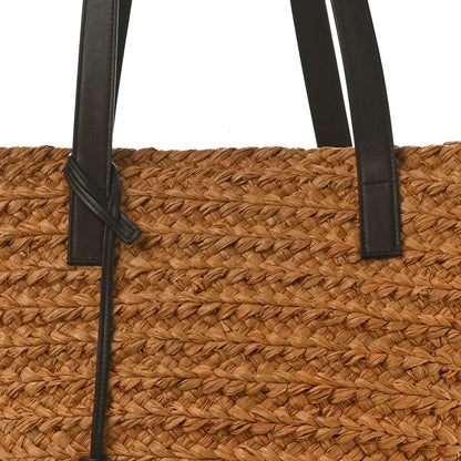Saint Laurent Raffia Calfskin Medium Panier Tote 7 of 12