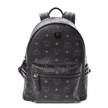 MCM Visetos Small Side Stud Stark Backpack Black 1 of 11
