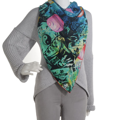 Louis Vuitton Silk Giant Square By Kenny Scharf Scarf 2 of 5