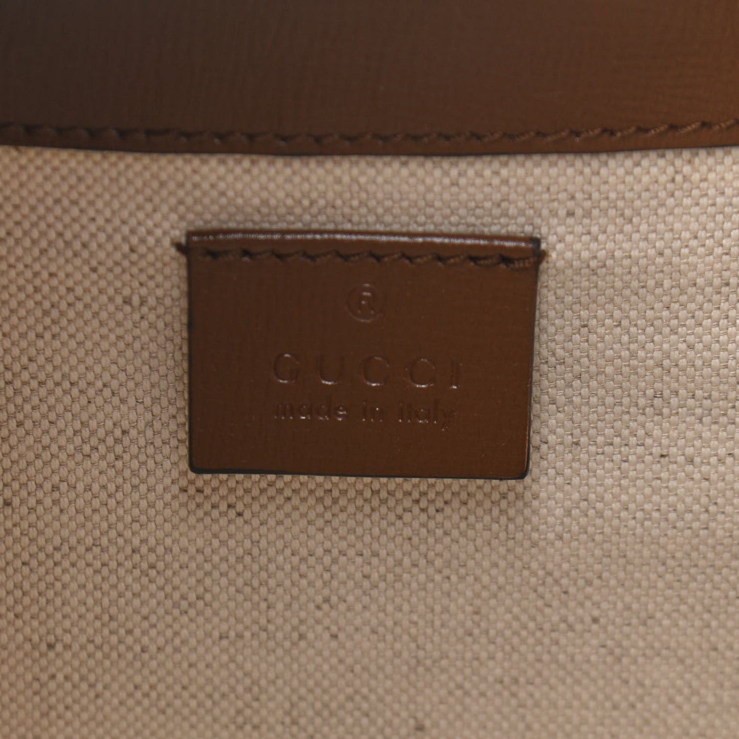 GG Supreme Monogram Azalea Calfskin Mini Horsebit 1955 Foldover Top Handle Bag Beige Ebony Brown Sugar