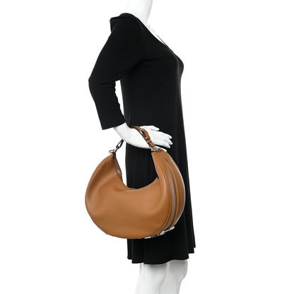 Fendi Vitello Grace Matte Medium Fendigraphy Hobo Bag Caramello 2 of 10