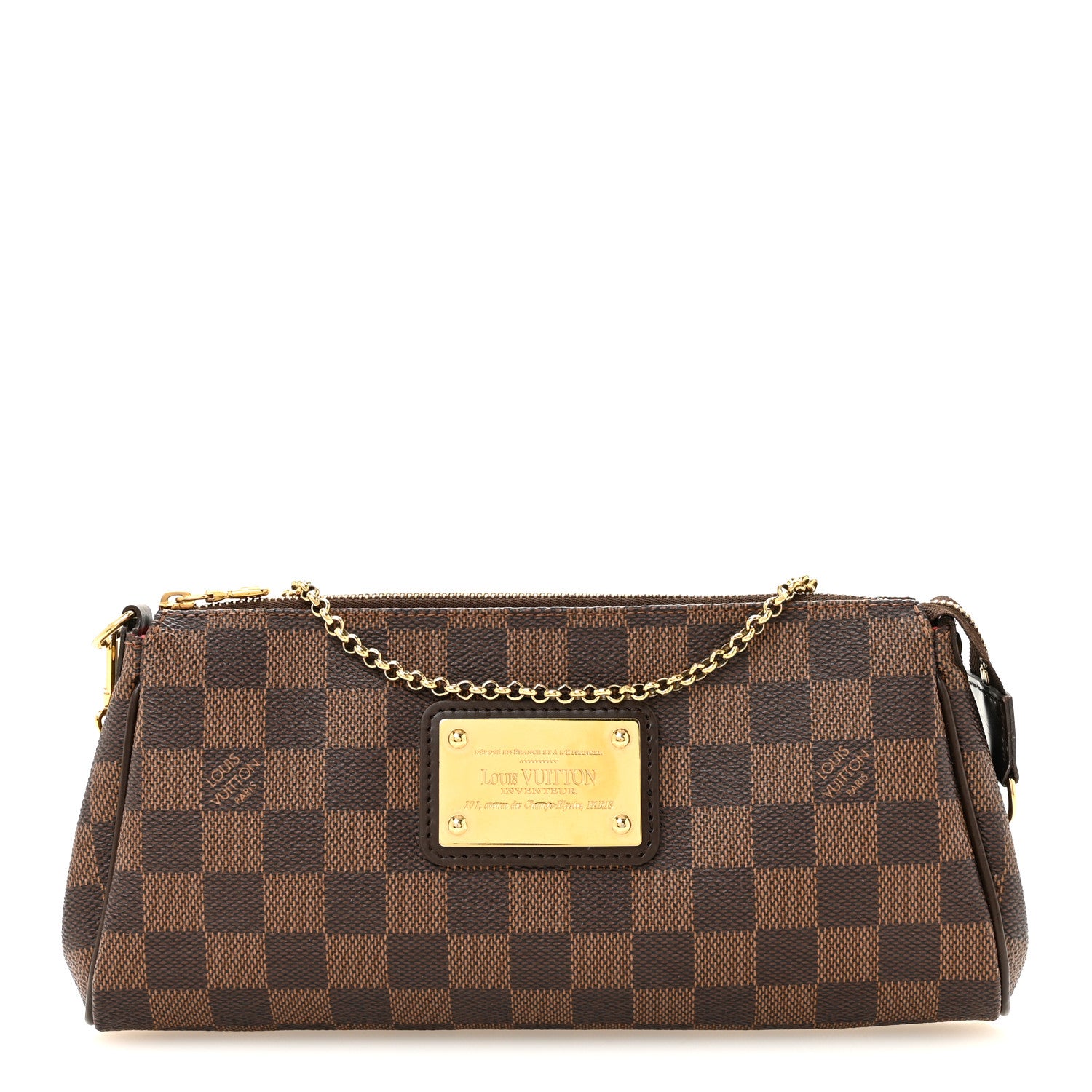 Louis Vuitton Damier Ebene Eva Clutch 1 of 13