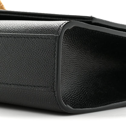 Saint Laurent Grain De Poudre Medium Classic Monogram Kate Tassel Satchel Black 7 of 14
