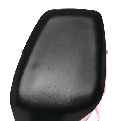 Prada Plexiglass Vernice Metal Triangle Logo 65mm Slide Sandals 37 Alabastro 11 of 12