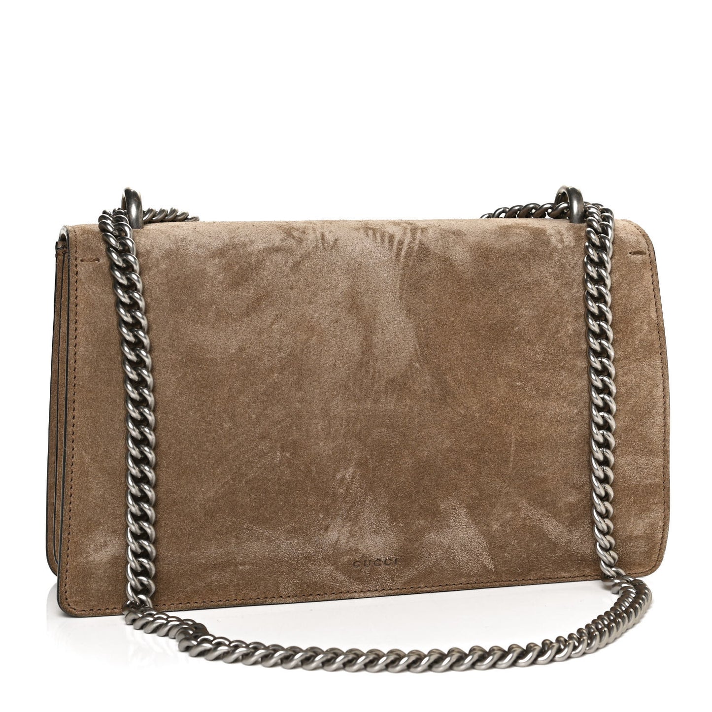 Suede Small Dionysus Shoulder Bag Taupe