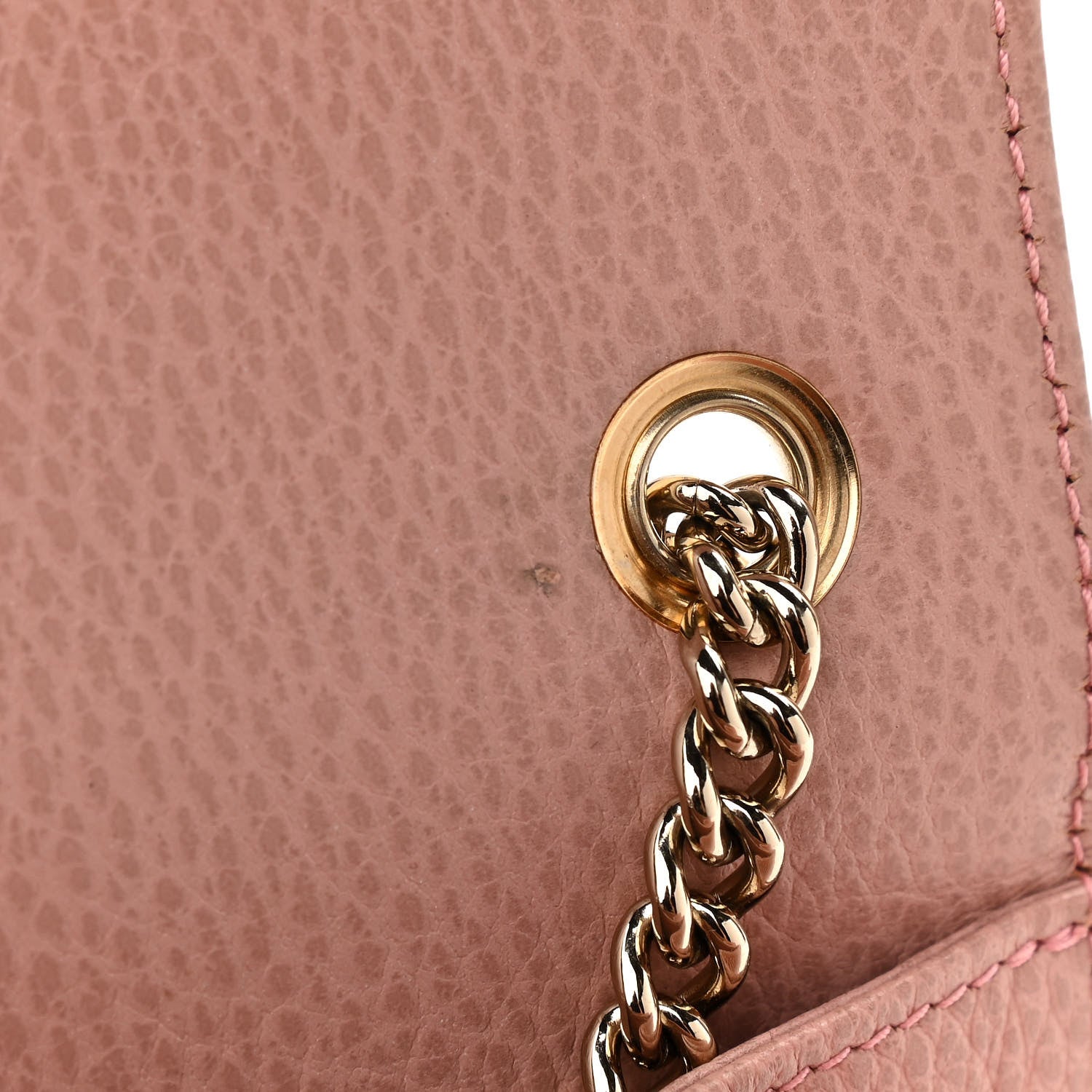 Gucci Dollar Calfskin Small Interlocking G Shoulder Bag Soft Pink 12 of 12
