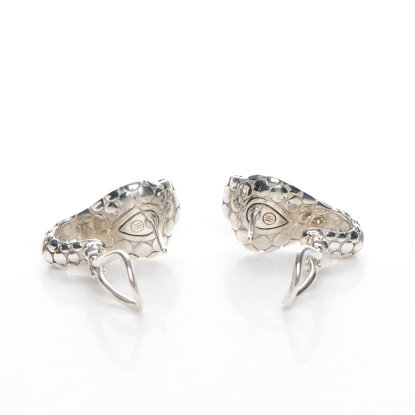 Sterling Silver Cobra Omega Earrings