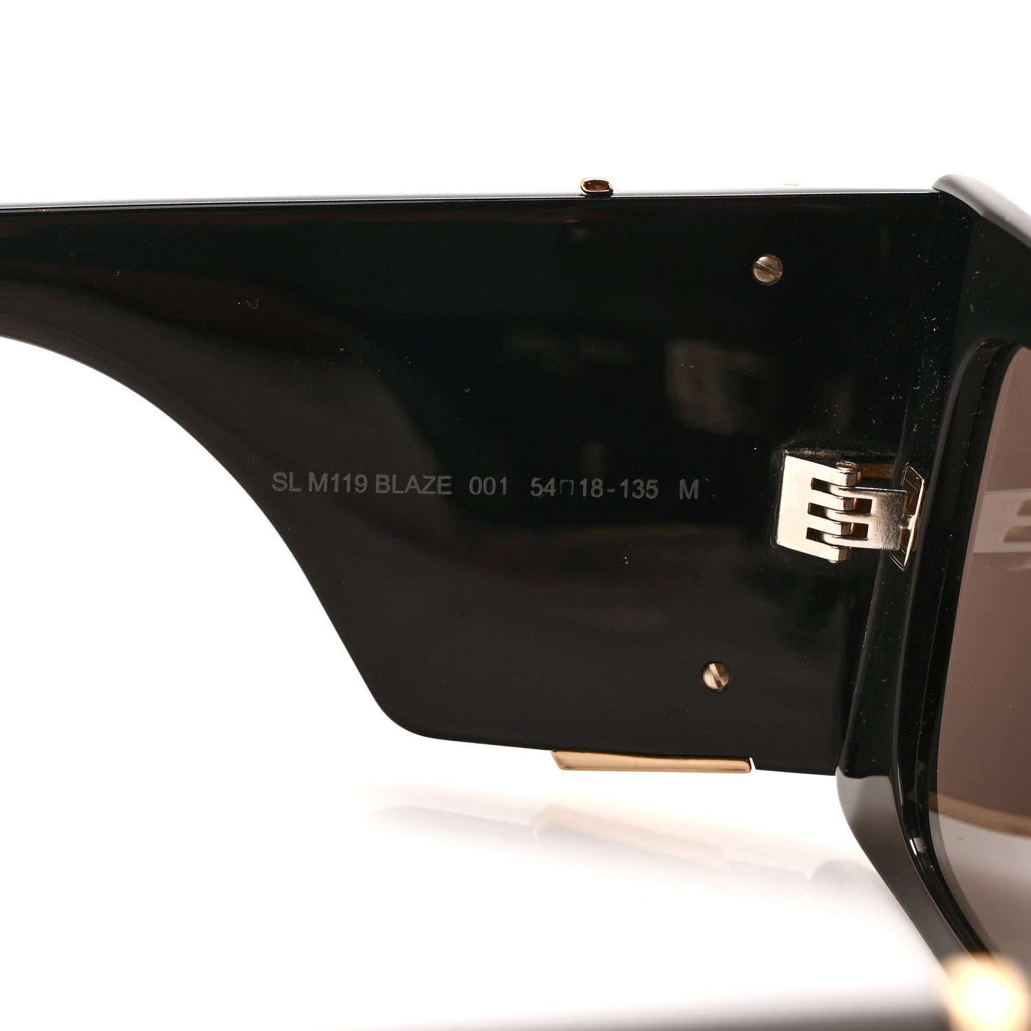 Saint Laurent Acetate Blaze Sunglasses SL M119 Black 7 of 8