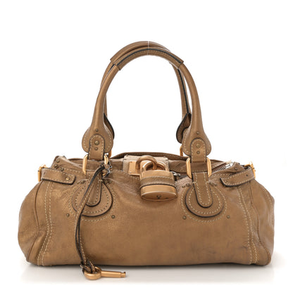 Chloe Metallic Calfskin Medium Paddington Satchel Gold 1 of 16