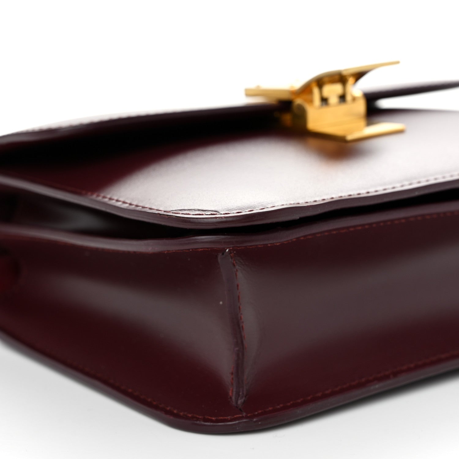 Celine Box Calfskin Teen Classic Box Flap Bag Burgundy 10 of 12