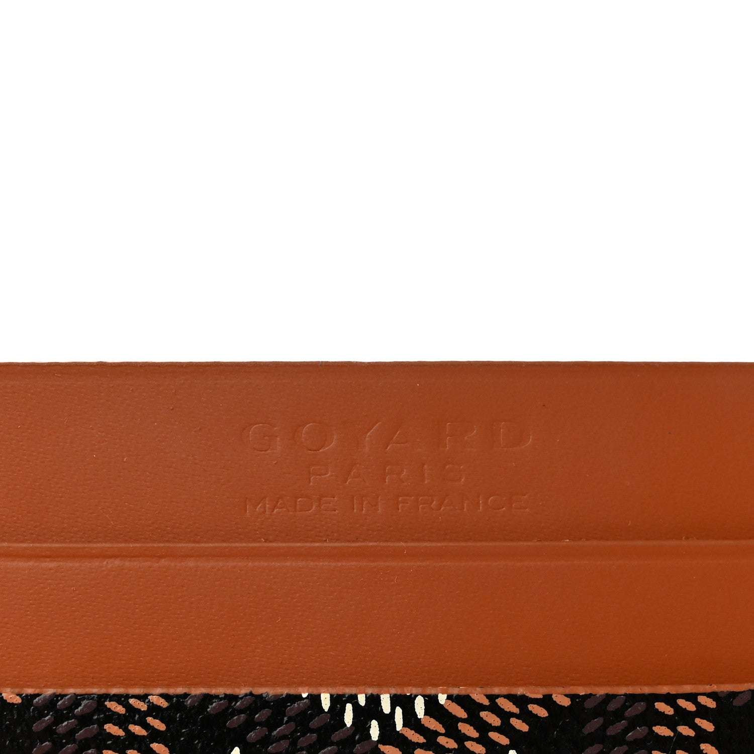 Goyard Goyardine Saint Sulpice Card Holder Black Gold 6 of 7