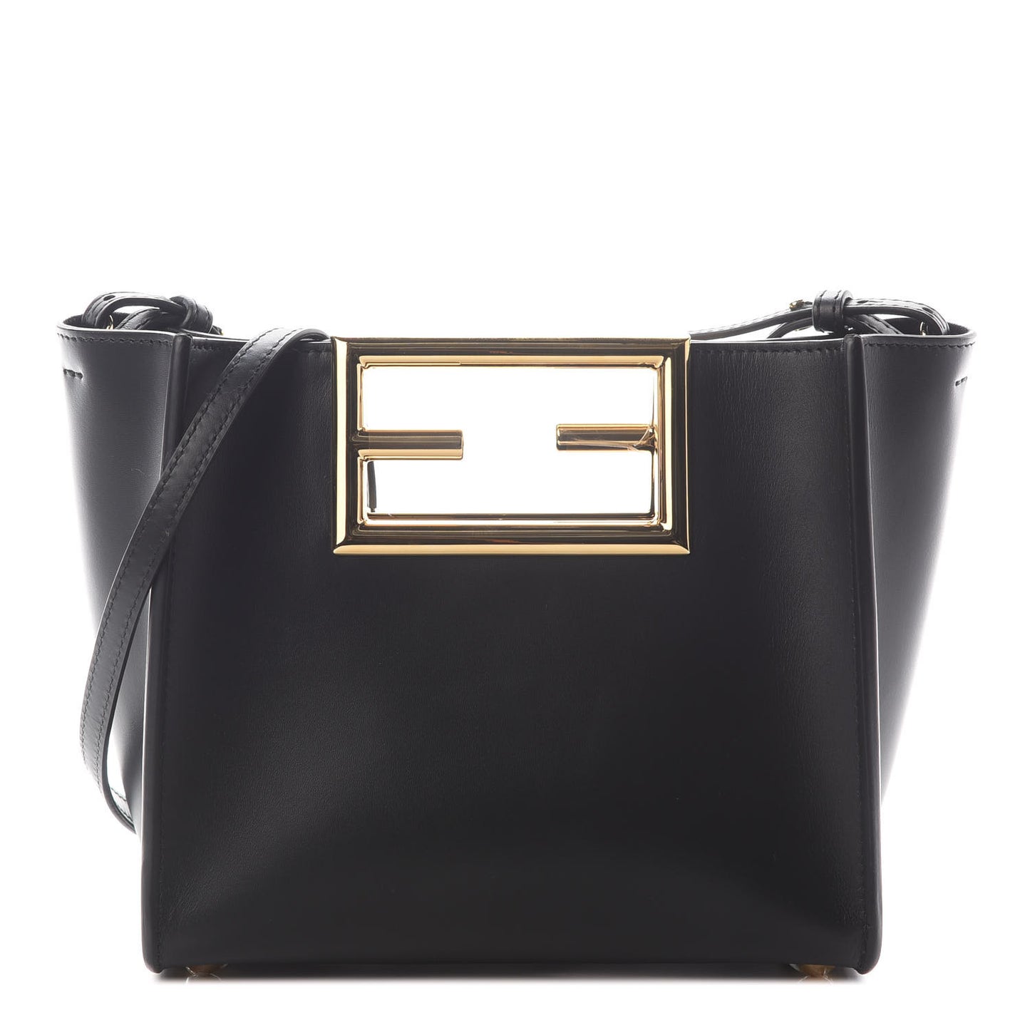 Vitello King Small Fendi Way Tote Black