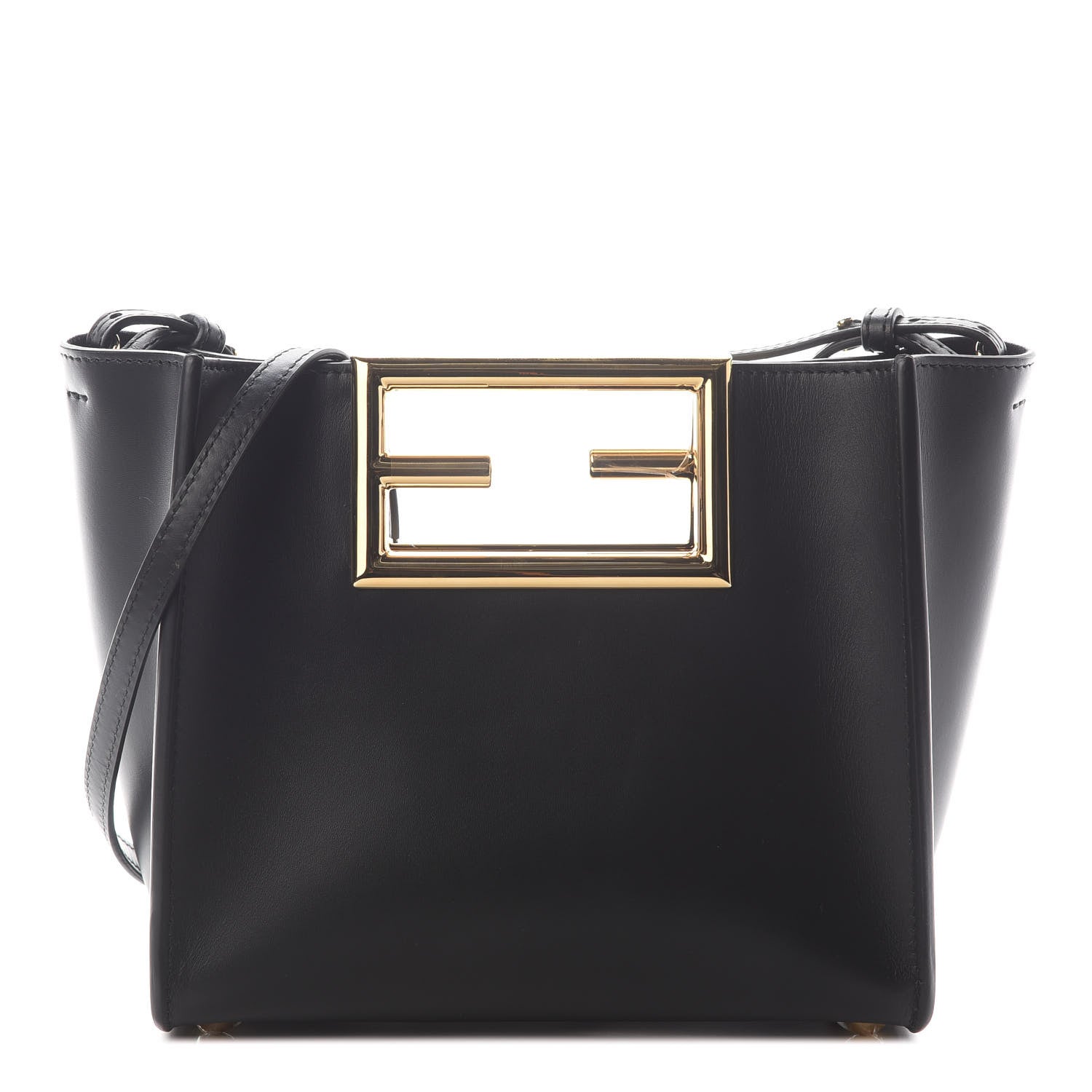 Fendi Vitello King Small Fendi Way Tote Black 1 of 7