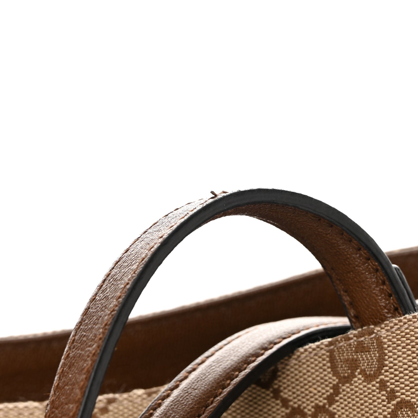 Monogram Horsebit 1955 Tote Bag Beige Brown Sugar