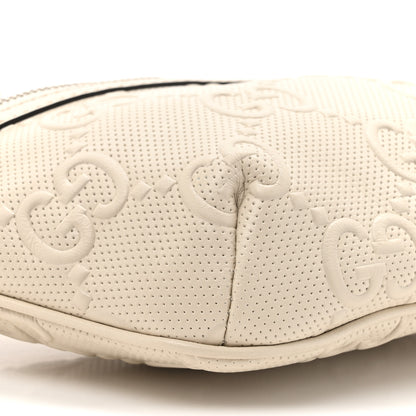 Gucci Calfskin GG Tennis Embossed Belt Bag Mystic White 10 of 10
