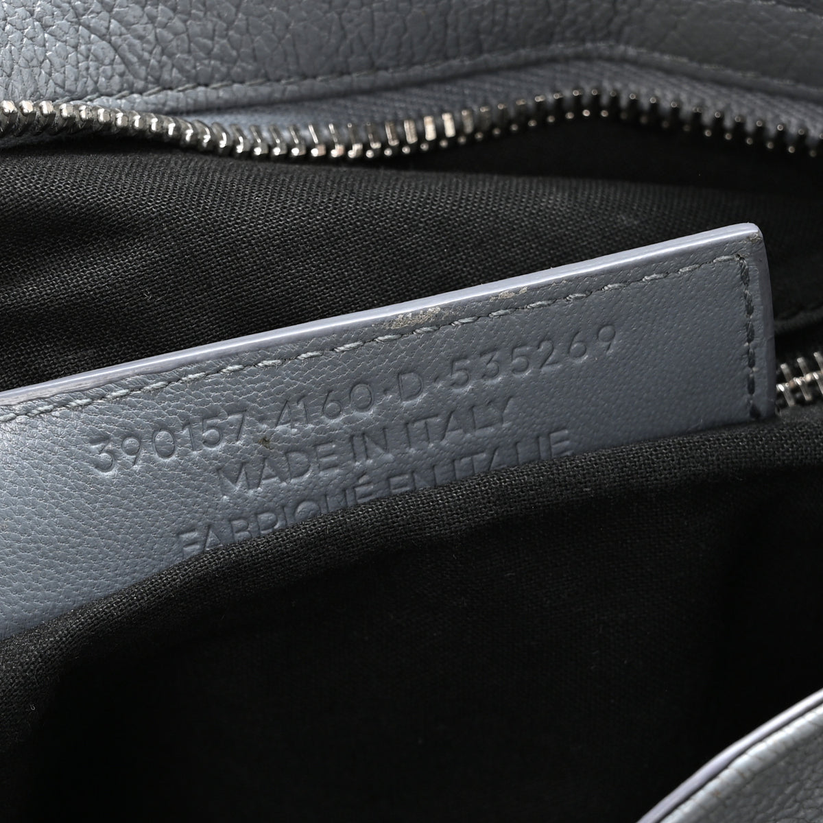 Balenciaga Chevre Silver Metallic Edge Hardware Velo Gris Acier 8 of 12