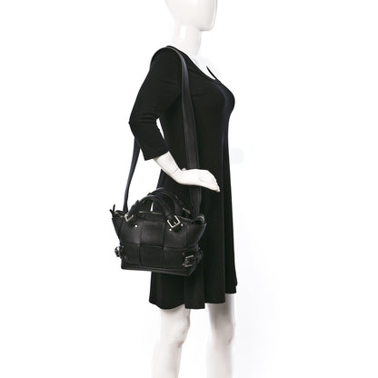 Bottega Veneta Grained Calfskin Arco Tool Tote Black 2 of 9