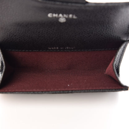 Chanel Caviar Quilted Flap Card Holder Black 5 of 11