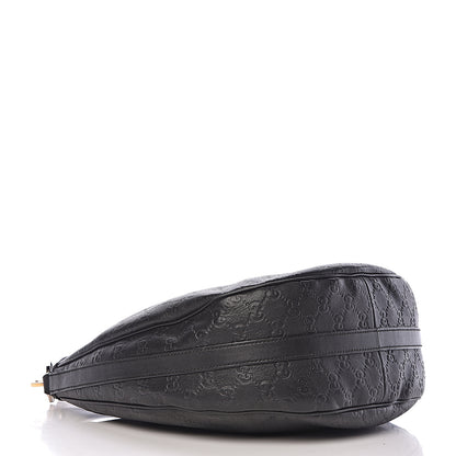 Gucci Guccissima Medium GG Twins Hobo Black 4 of 9