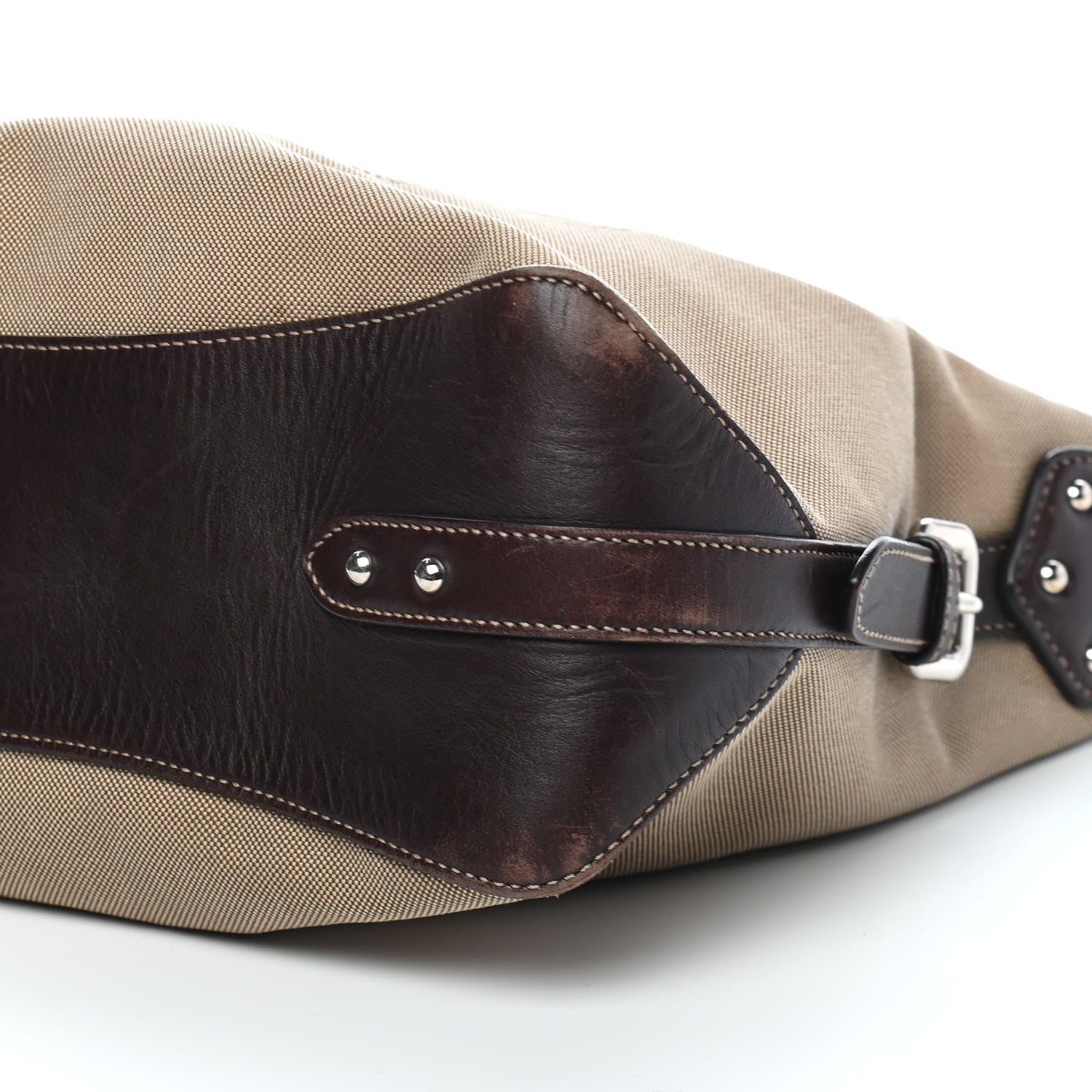 Prada Jacquard Logo Hobo Corda Moro 6 of 11