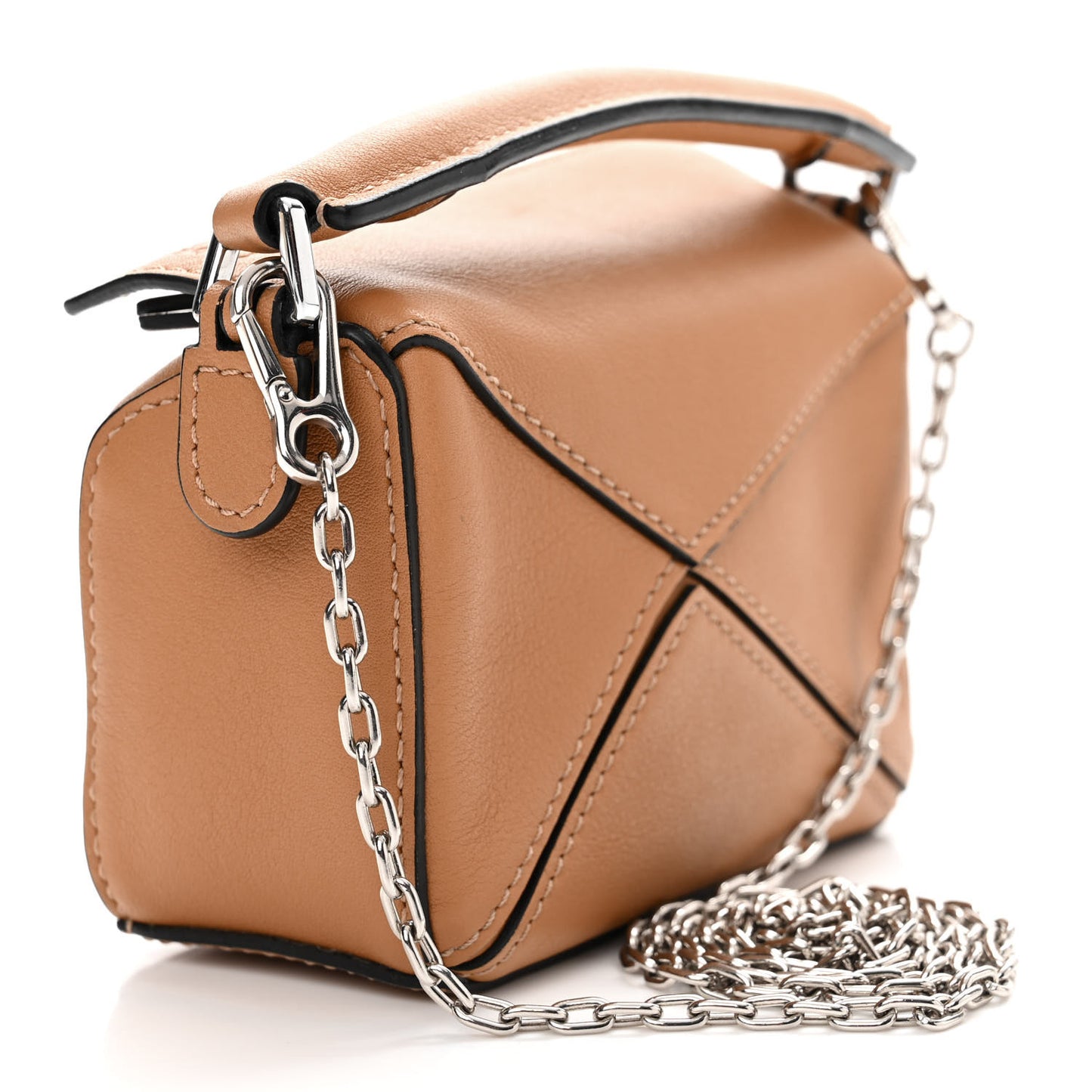 Calfskin Nano Puzzle Bag Tan