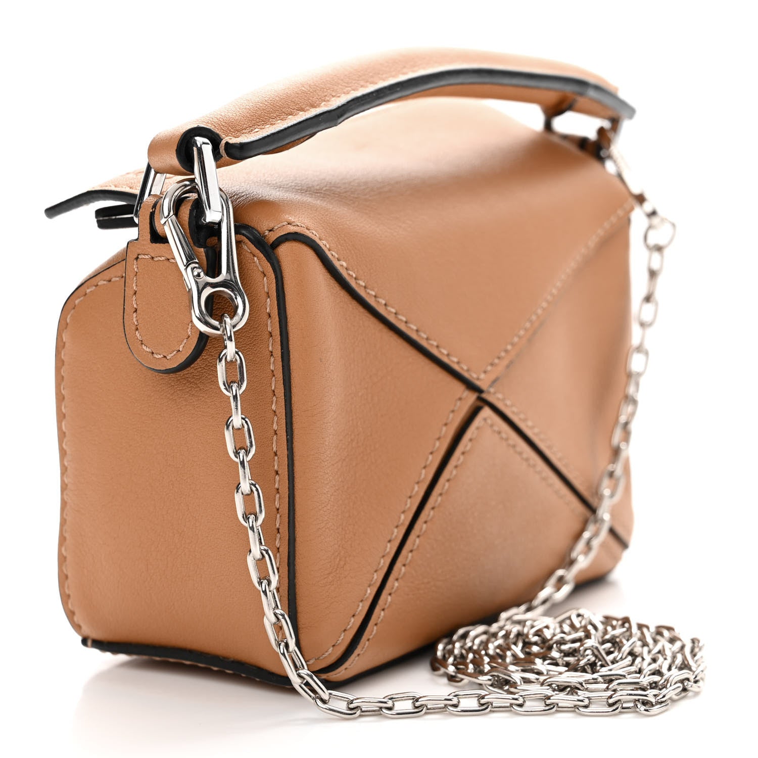 Loewe Calfskin Nano Puzzle Bag Tan 2 of 9