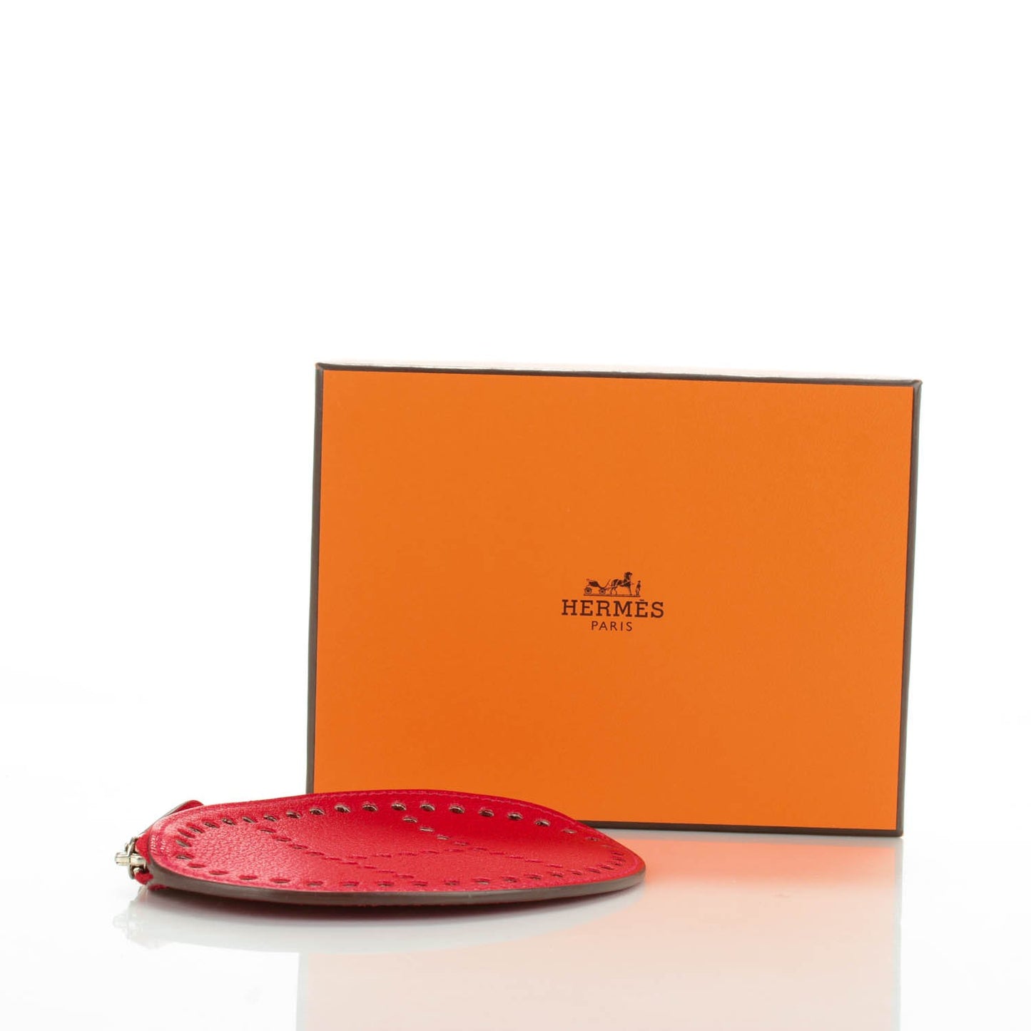 Chevre Mysore Evelyne Coin Purse Rouge Casaque