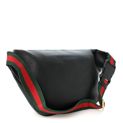Gucci Grained Calfskin Logo Belt Bag Black 3 of 11