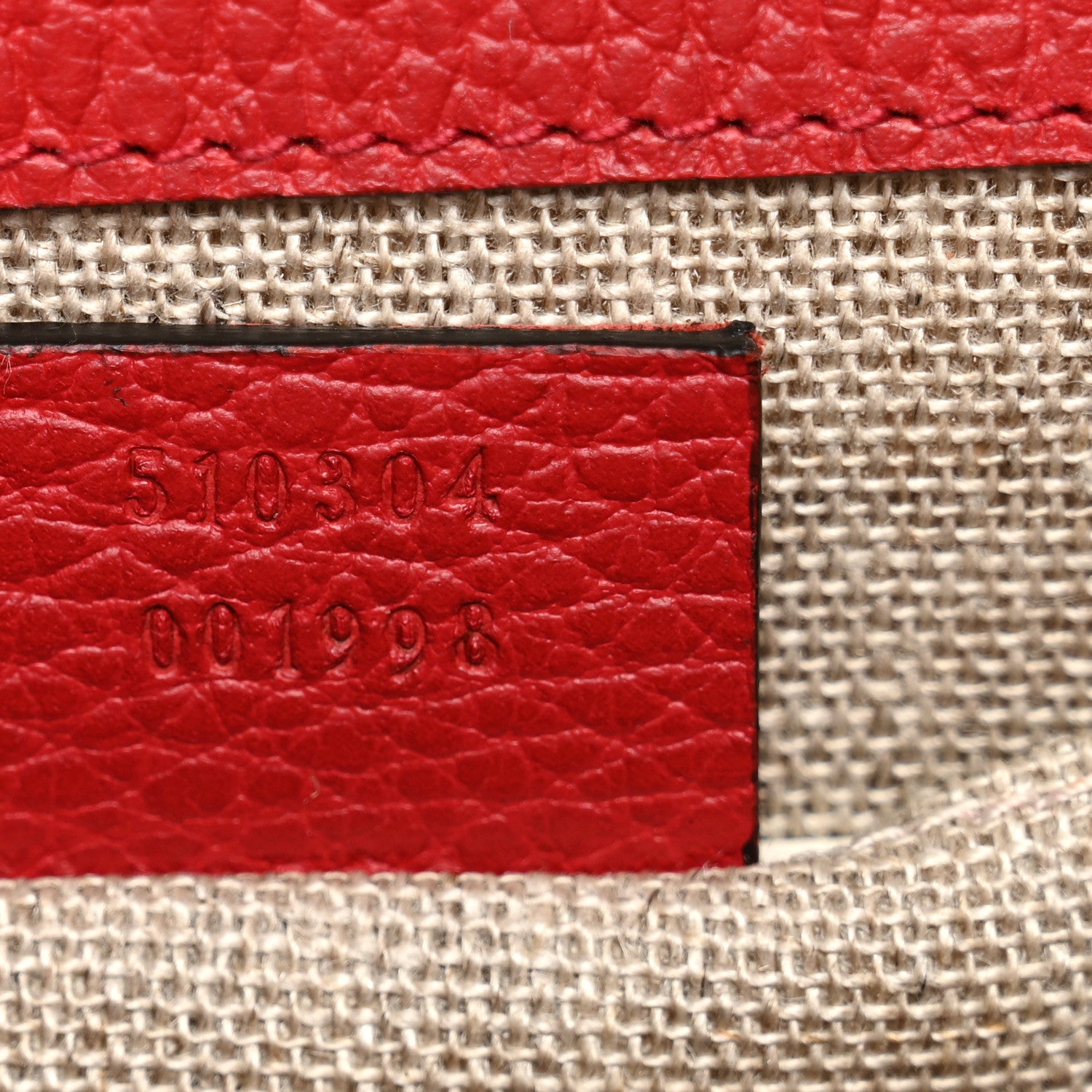 Gucci Dollar Calfskin Small Interlocking G Shoulder Bag Red 6 of 12