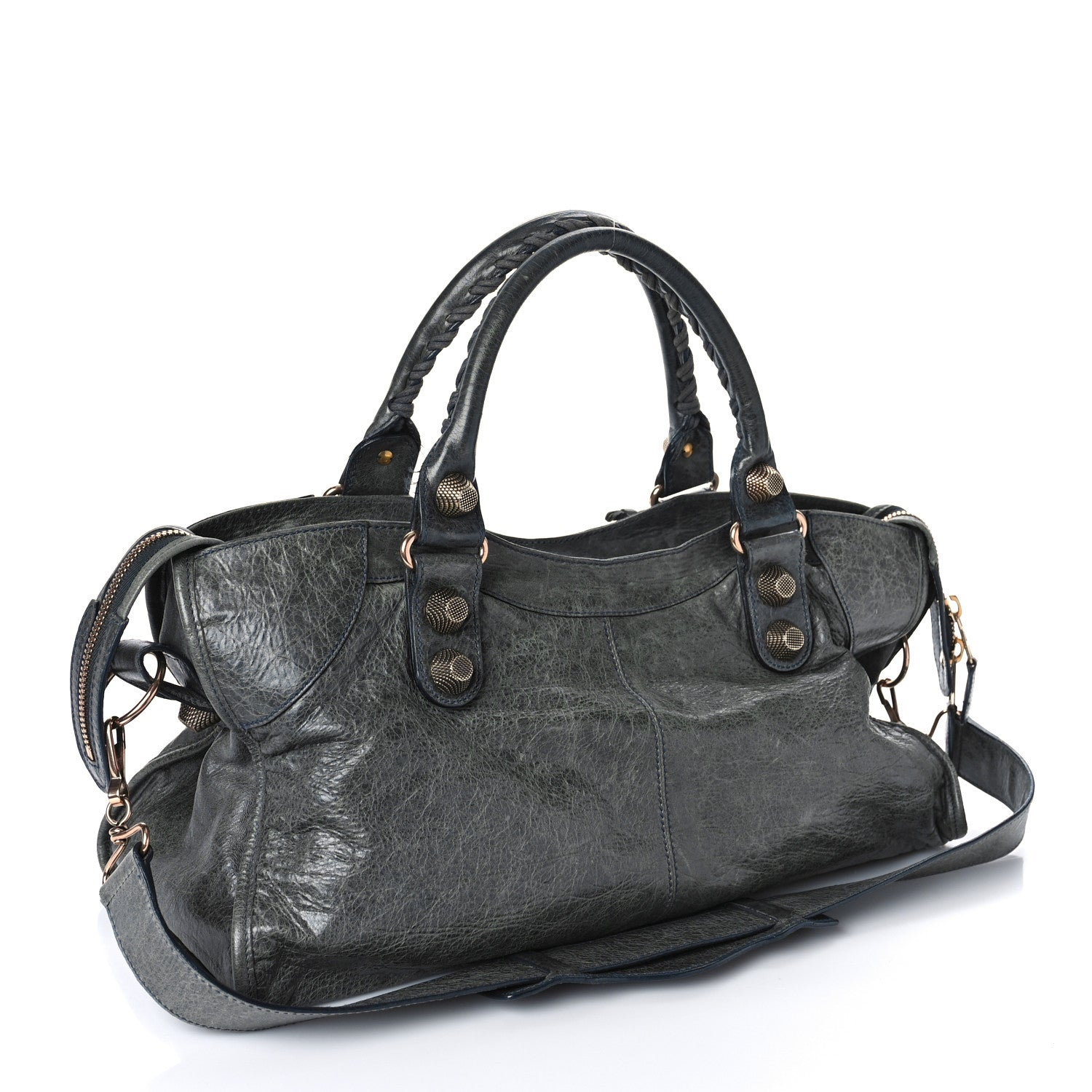 Balenciaga Agneau Giant 21 Rose Gold Hardware Part Time Anthracite 2 of 12