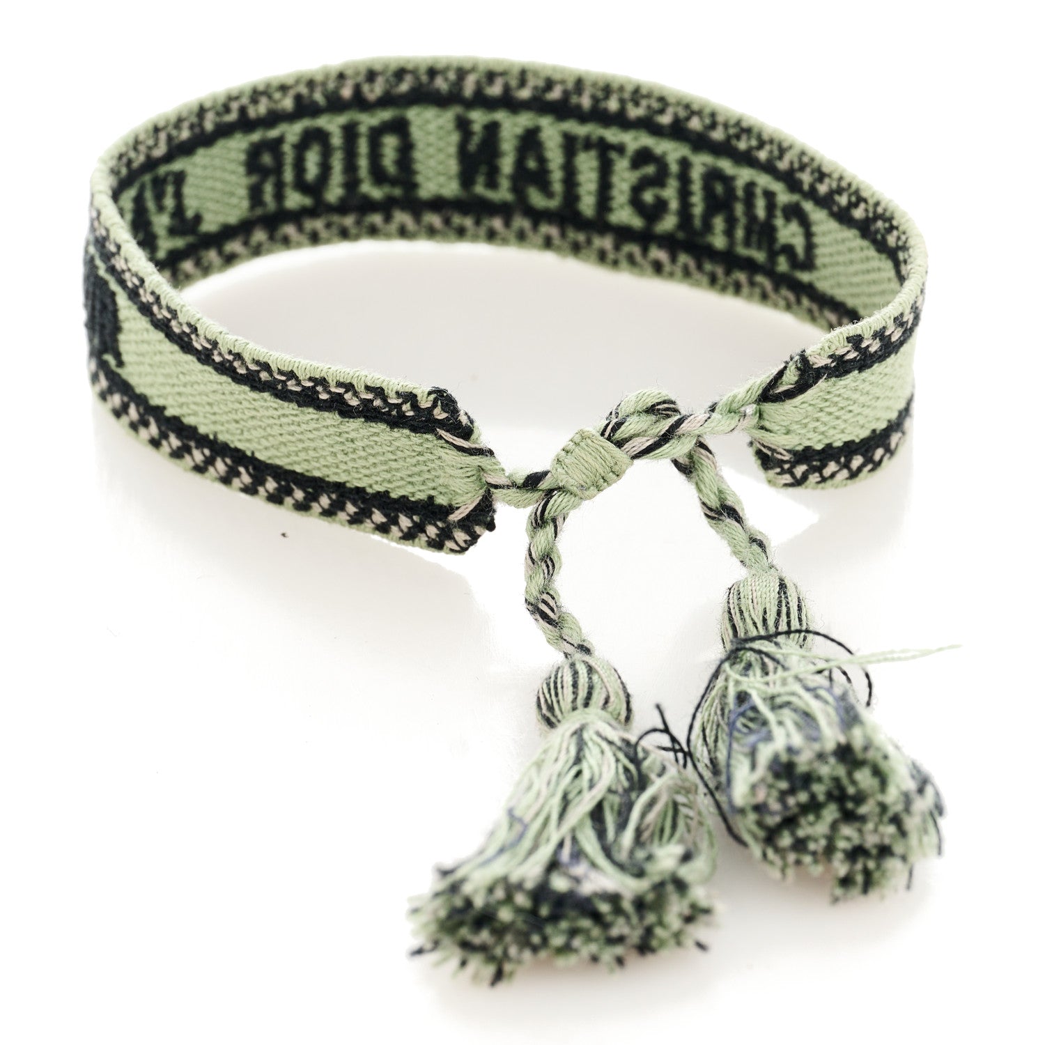 Christian Dior Woven Cotton J'Adior Friendship Bracelet Green 2 of 4