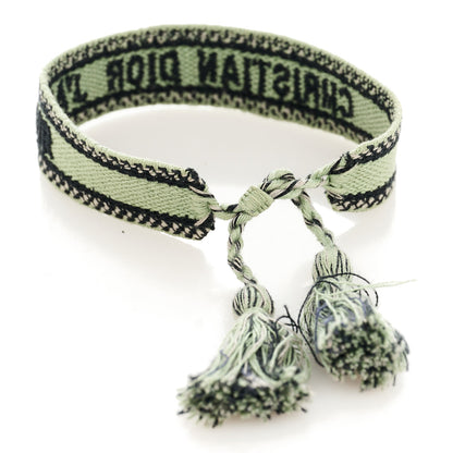 Christian Dior Woven Cotton J'Adior Friendship Bracelet Green 2 of 4
