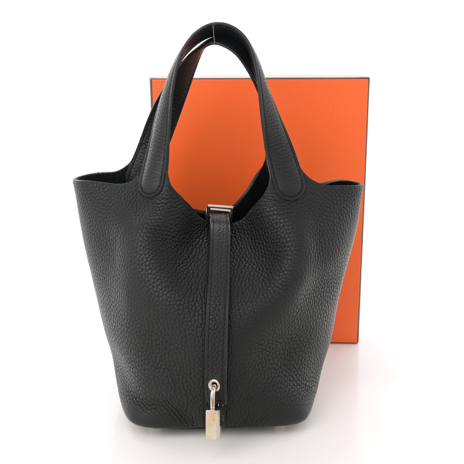 Hermes Taurillon Clemence Picotin Lock 18 PM Black 11 of 11