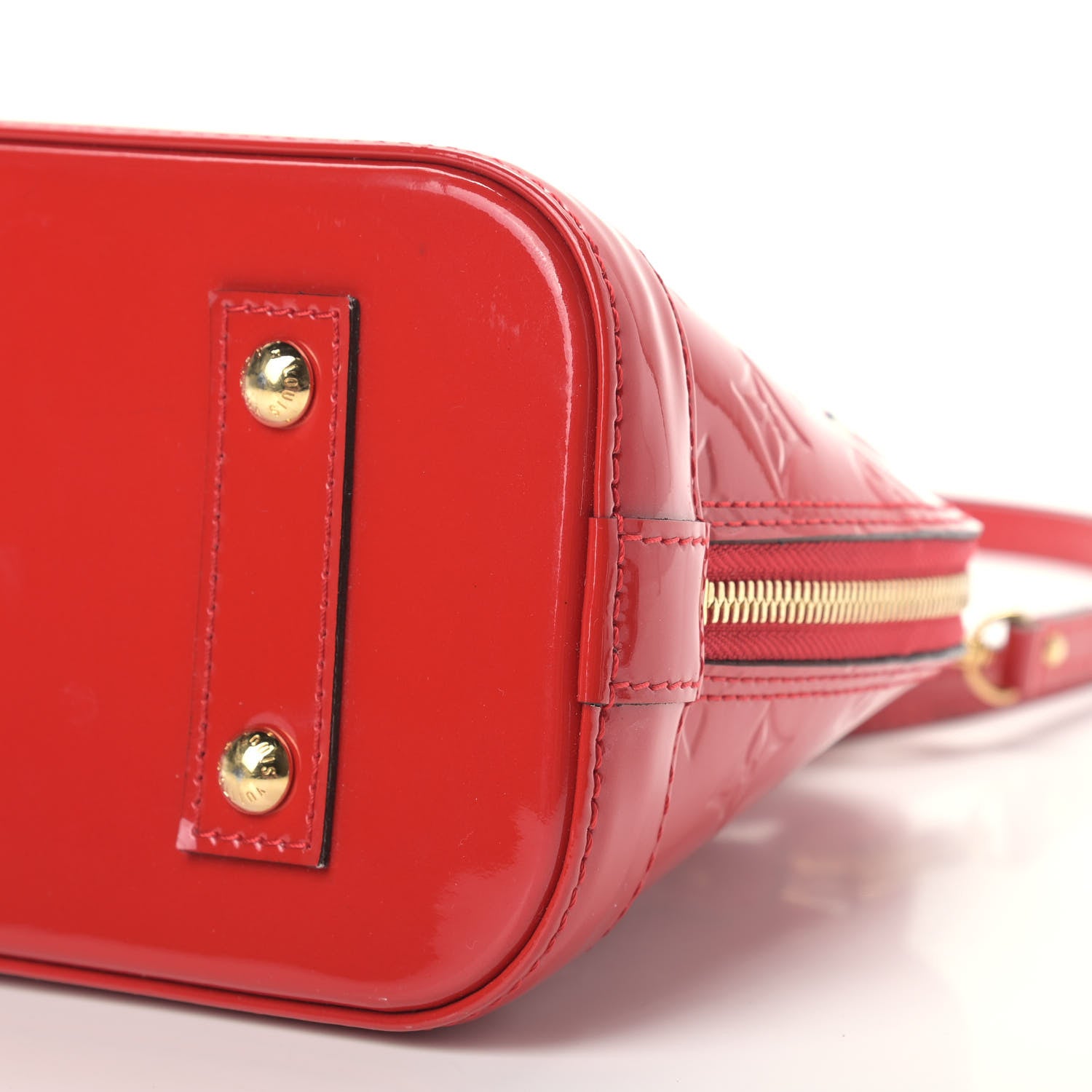 Louis Vuitton Vernis Alma BB Cherry 9 of 9