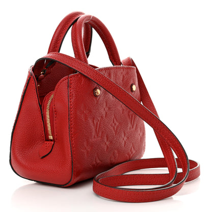 Louis Vuitton Empreinte Montaigne Nano Cherry 3 of 12