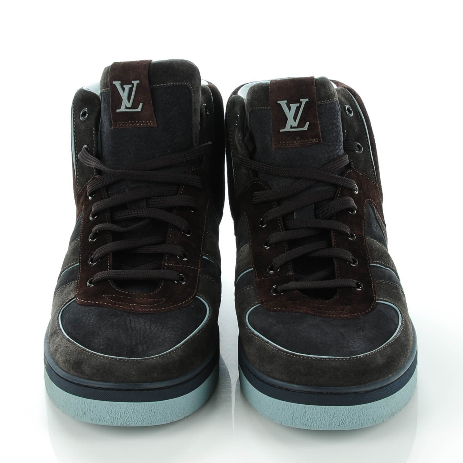 Louis Vuitton Nubuck Suede Tribe Sneakers 11 Blue 3 of 8