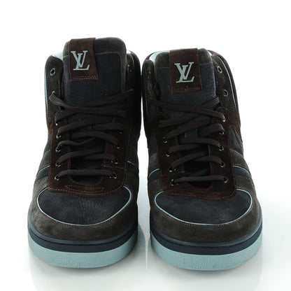 Louis Vuitton Nubuck Suede Tribe Sneakers 11 Blue 3 of 8