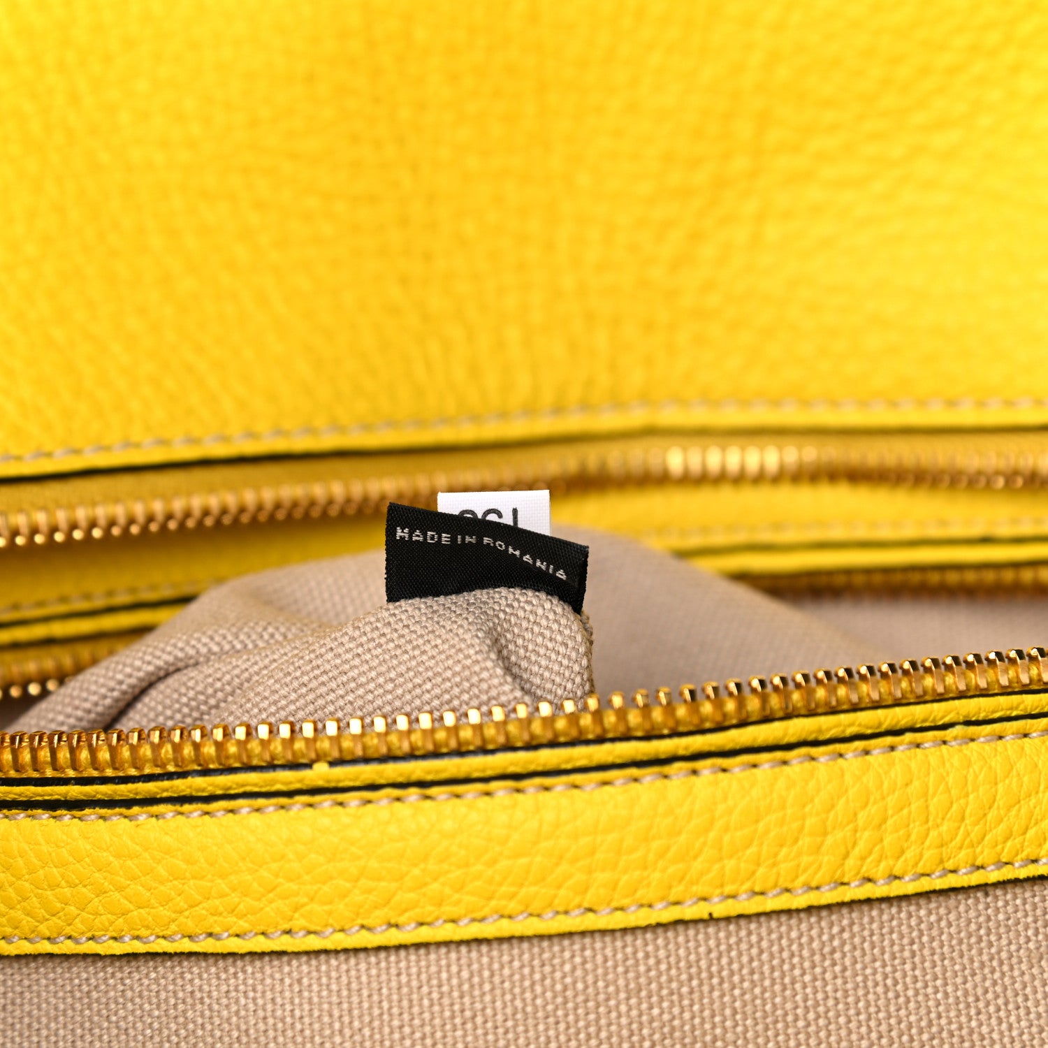 Prada Vitello Grain Tote Girasole 7 of 11