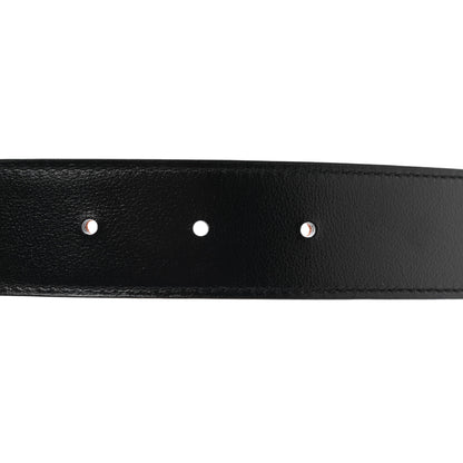 Hermes Box Togo 32mm H Belt 80 Black Orange 5 of 6