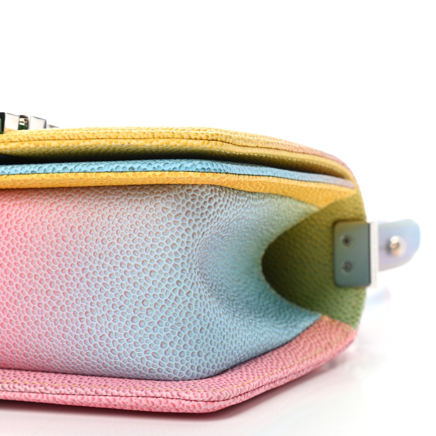 Caviar Quilted Small Cuba Rainbow Boy Flap Multicolor