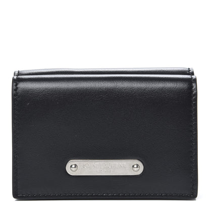 Saint Laurent Smooth Calfskin Business Card Case Black 1 of 7