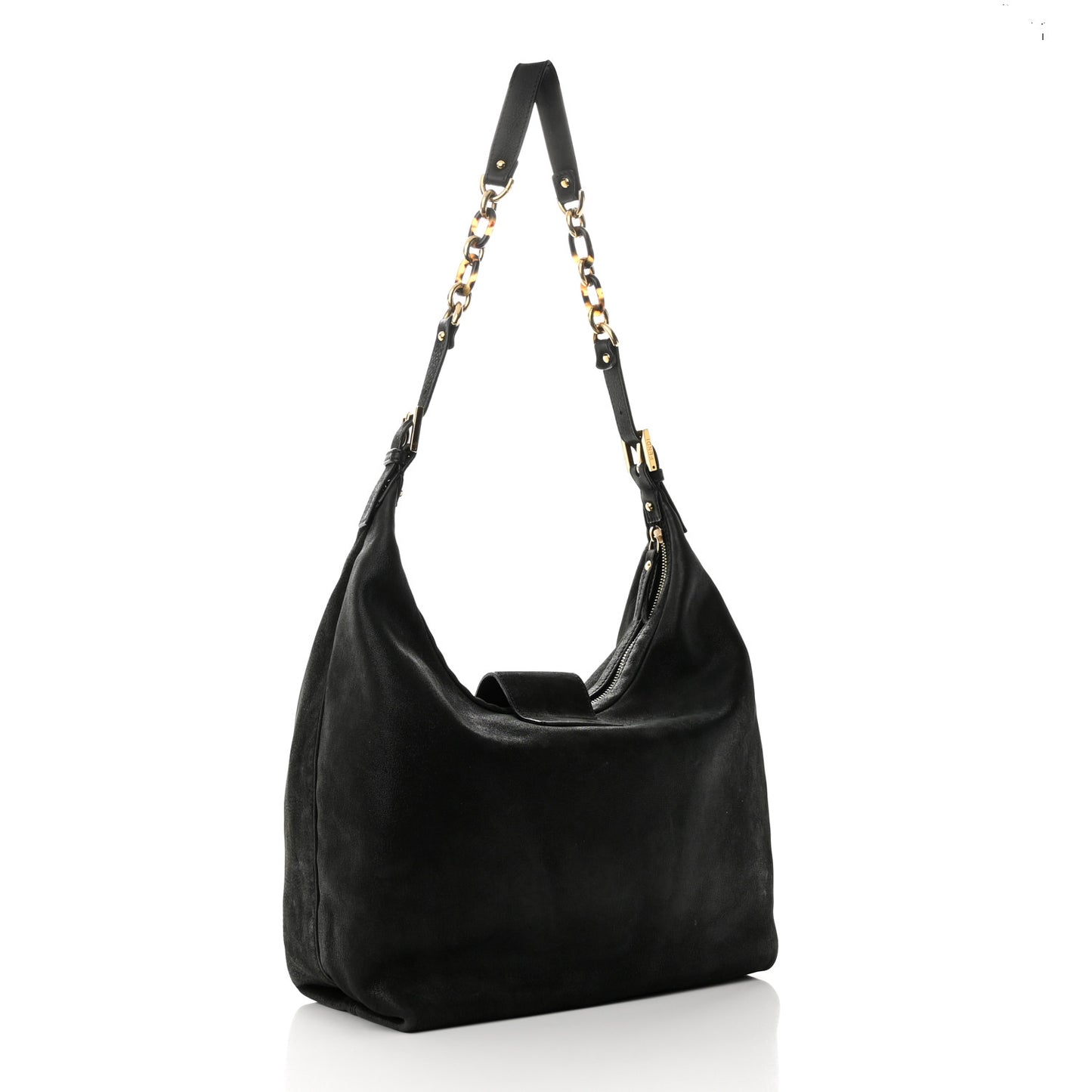 Vitello Savana Forever Hobo Black Tartaruga Natural
