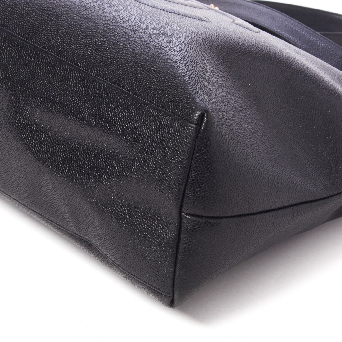 Caviar Large CC Shoulder Bag Black