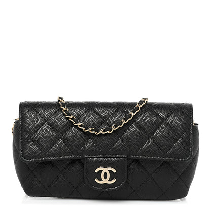 Chanel Caviar Quilted Glasses Case With Chain Black 1 of 9