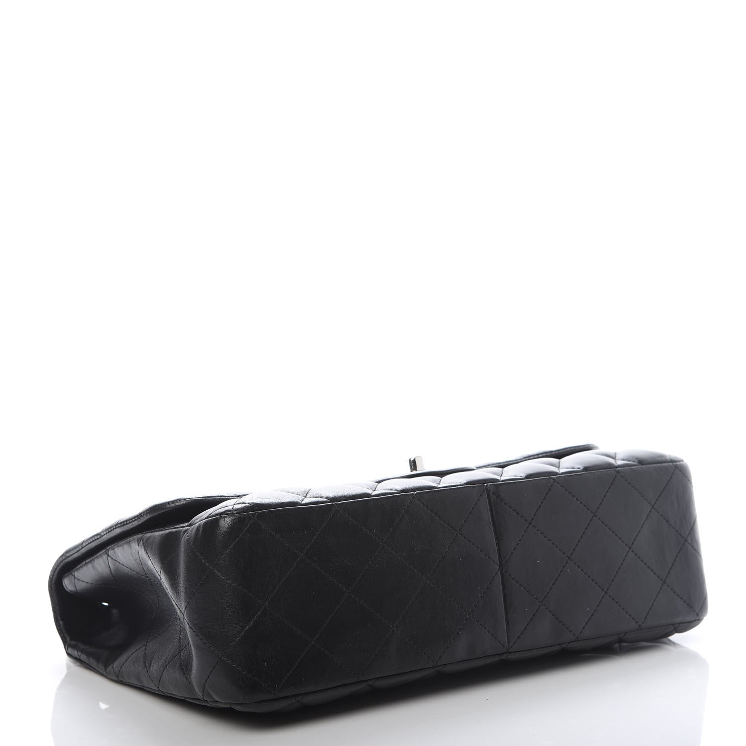 Chanel Lambskin Quilted Jumbo Single Flap Black 4 of 11