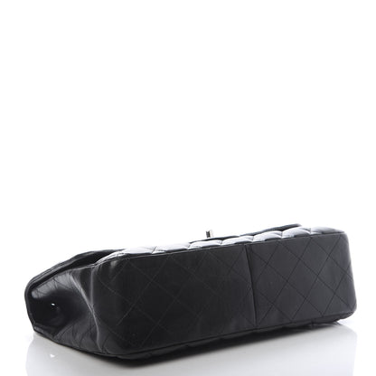 Chanel Lambskin Quilted Jumbo Single Flap Black 4 of 11